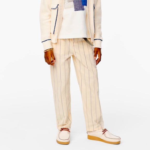 Zara Collection STRIPED POPLIN TROUSERS - Picture 2 of 6